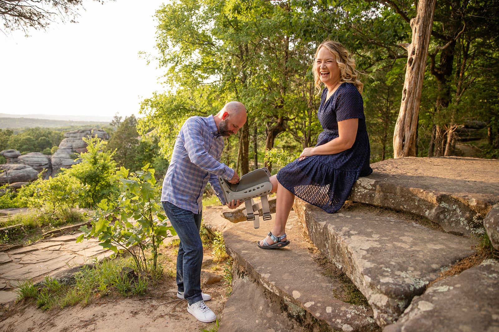 Garden of the Gods engagement 