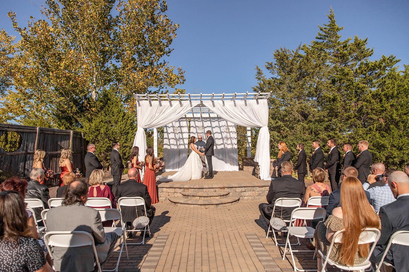 romantic fall wedding